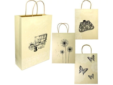 SACOLA DE PAPEL P PRESENTE ESTAMPAS SORTIDAS 39X28X10CM NPS2