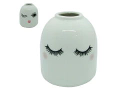 VASO DECORATIVO DE PORCELANA ESTAMPAS SORTIDAS 8X11,5CM GDR0520