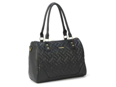 BOLSA FEMININA SINTETICA PRETA COM ALCA - comprar online