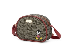 BOLSA FEMININA SINTETICA MICKEY PRETO COM DETALHES EM VERMELHO na internet