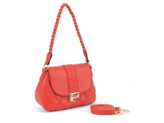 BOLSA FEMININA SINTETICA VERMELHA COM DUAS ALCAS na internet