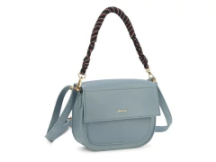 BOLSA FEMININA SINTETICA AZUL COM ALCA EXTRA COLORIDA - comprar online