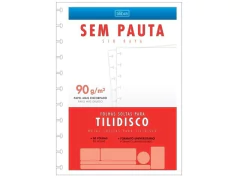 REFIL BLOCO DE FICHARIO TILIDISCO UNIVERS SEM PAUTA 90G 50FLS
