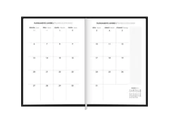 AGENDA 2025 PLANNER COSTURADA NAPOLI M3 PRETA - Papelaria Visão