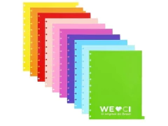 DIVISORIAS CADERNO INTELIG COLORCODE GRANDE 10UNID 21,5X28CM