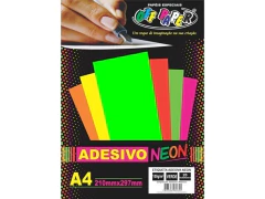 ETIQUETA ADESIVA NEON VERDE A4 20 FLS