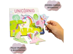 BRINQUEDO INFANTIL MEU LIVRO QUEBRA CABECA UNICORNIOS - comprar online