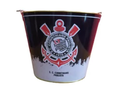 BALDE METAL DECORADO TIMES CORINTHIANS - comprar online