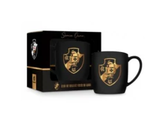CANECA PORCELANA URBAN 300ML TIMES VASCO SERIE OURO