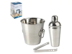 KIT BAR COQUETEIRA INOX 3PCS