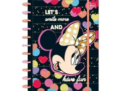 CADERNO TILIDISCO UNIVERSITARIO 10 MATERIAS CONNECT MINNIE 160FLS