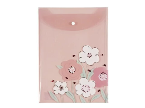 PASTA VERTICAL LOVE FLOWERS 4 ESTAMPAS SORTIDAS