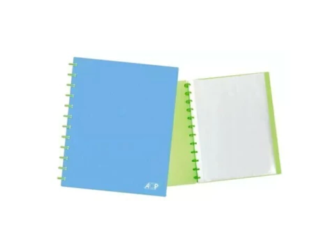 PASTA CATALOGO CANDY C PLAST DESTACAVEIS A4 AZUL E VERDE