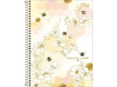 CADERNO DE 10 MATERIAS CD UNIVERS HONEY BEE 160FLS - Papelaria Visão