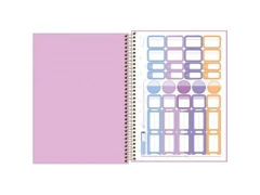 CADERNO DE 10 MAT CAPA PLAST UNIV NEON CONNECT FEM 160FLS - loja online