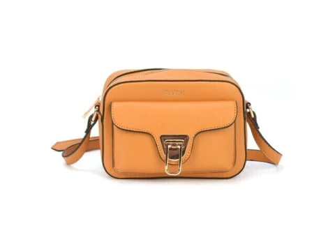 BOLSA FEMININA MOSTARDA COM ALCA