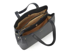 Imagem do BOLSA FEM PRETA COM ALCA TRANSVERSAL E MAO