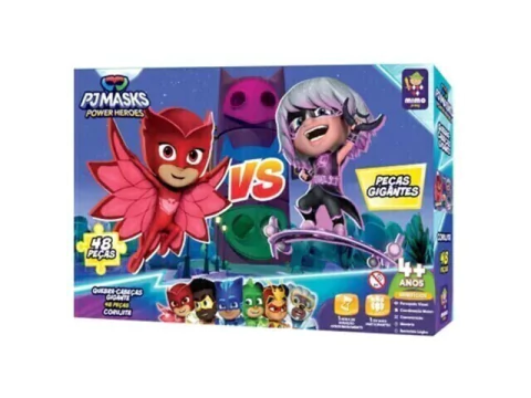 QUEBRA CABECA GIGANTE 48PCS PJ MASK CORUJITA