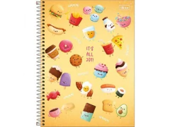 CADERNO DE 01 MATERIA CD 80FLS TASTE