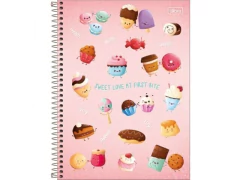 CADERNO DE 01 MATERIA CD 80FLS TASTE - comprar online