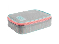 ESTOJO BOX ACADEMIE DOTS CINZA