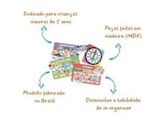 BRINCADEIRA DE CRIANCA BINGO QUE HORAS SAO MONTESSORI - comprar online