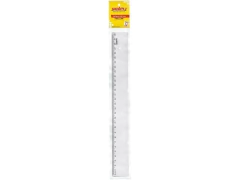 REGUA NEW LINE 30CM WALEU PLASTICA CRISTAL