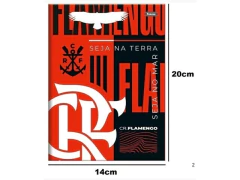 CADERNO BROCHURA PEQUENO 1/4 CD 80FLS FLAMENGO SORTIDOS - loja online