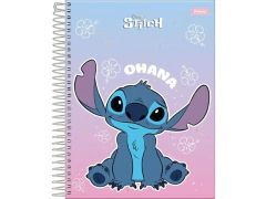 CADERNO COLEGIAL DE 10 MATERIAS 160FLS STITCH CP SORTIDOS