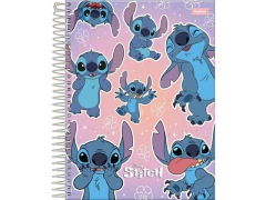 CADERNO COLEGIAL DE 10 MATERIAS 160FLS STITCH CP SORTIDOS na internet