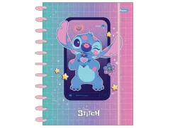 CADERNO COM DISCO 160FLS 10 MATERIAS STITCH CAPA SORTIDA - comprar online
