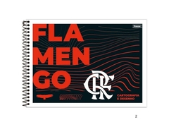 CADERNO DE DESENHO CD 80FLS FLAMENGO CAPA SORTIDA