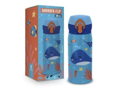 GARRAFA TERMICA FLIP 300ML FUNDO DO MAR