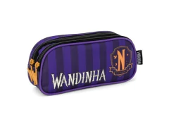 ESTOJO DUPLO ZIPER WANDINHA ROXO - comprar online