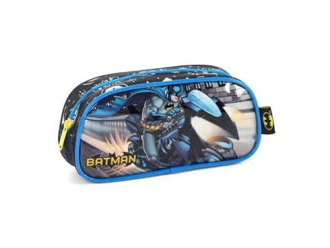 ESTOJO SIMPLES BATMAN MOTO AZUL