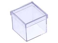 CAIXA 5X5 CM CRISTAL TPA CRISTAL C/10 UNDS - comprar online