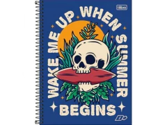 CADERNO DE 20 MATERIAS MASCULINO D+ 400FLS CAPAS SORTIDAS