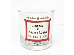 COPO CACHEPOT AMOR E GRATIDAO TODO SANTO DIA 190ML