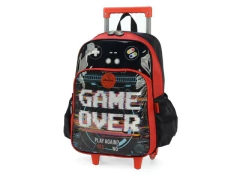 MOCHILA ESCOLAR DE CARRINHO GAME CAMING VERMELHO UP4YOU - comprar online