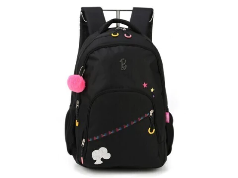 MOCHILA ESCOLAR DE COSTAS BARBIE LAPTOP PRETO