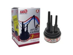 KIT DE ESCRITA PROFISSIONAL COM 3 PINCEIS PDVMAIS