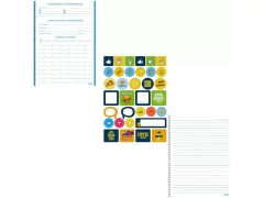 CADERNO DE 15 MATERIAS CD ADES 300FLS KBOM FEMININO - comprar online