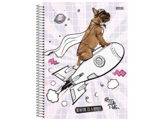 CADERNO DE 10 MATERIAS CD 160F MY PETS CAPAS SORTIDAS - comprar online