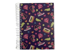 CADERNO DE 10 MATERIAS CD ADES 200F KBOM FEMININO SORTIDOS - Papelaria Visão
