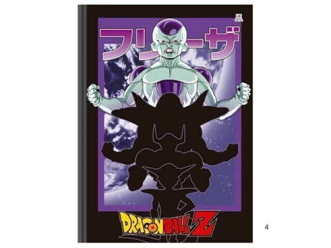 CADERNO BROCHURAO UNIVERS CD 80FLS DRAG BALL CAPAS SORTIDAS