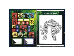 CADERNO BROCHURA PEQUENO 1/4 CD 80FLS TRANSFORMERS - loja online