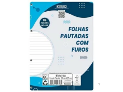 BLOCO DE FICHARIO 96FLS BRANCO COM FURO S. DOMINGOS TAM A4