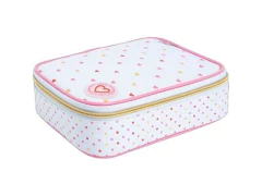 ESTOJO BOX ACADEMIE CORACAO METALIZADO AZUL