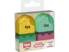 BORRACHA TRIS HOLIC PICOLÉ COM 2 UNID