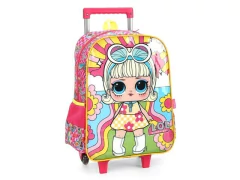 MOCHILA ESCOLAR DE CARRINHO LOL ROSA